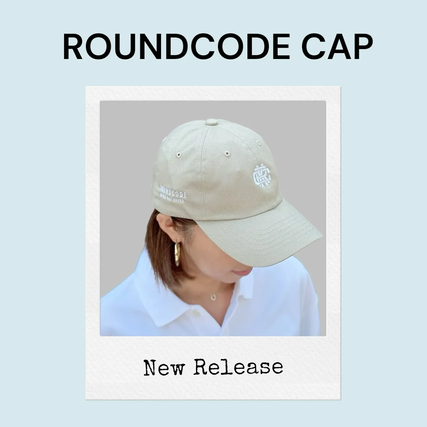 ほどよくハリのあるツイル生地の6パネルキャップ。