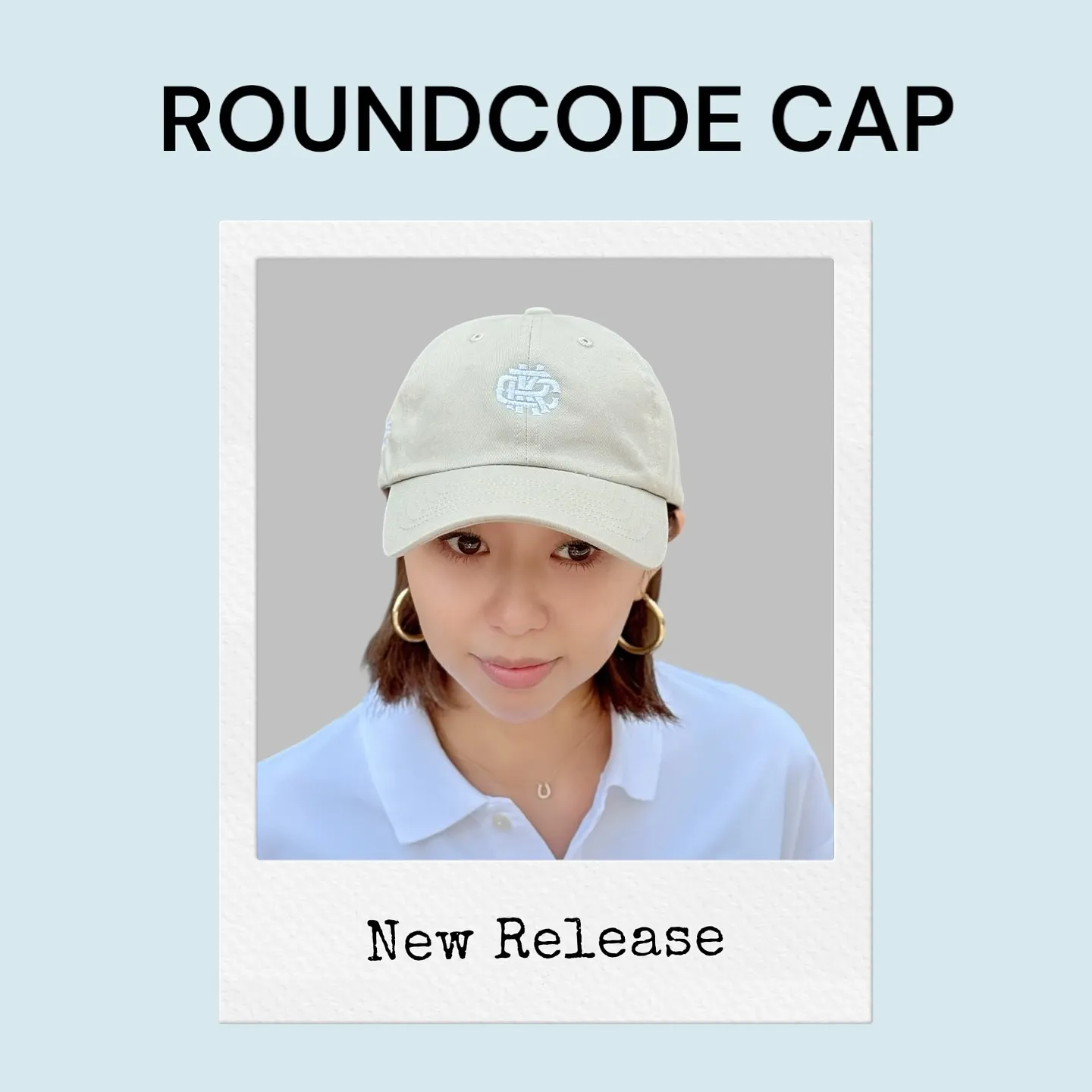 ほどよくハリのあるツイル生地の6パネルキャップ。