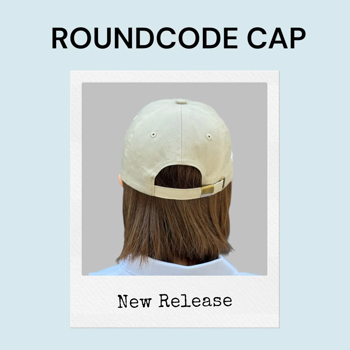 ほどよくハリのあるツイル生地の6パネルキャップ。